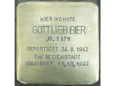 Stolperstein Gottlieb Bier (Bild: Stolpersteine-Initiative CW, Hupka)