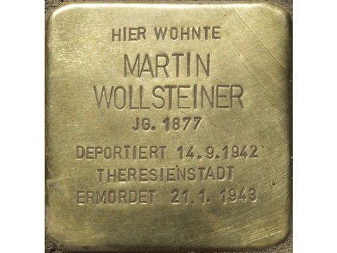 Stolperstein Martin Wollsteiner (Bild: Stolpersteine-Initiative CW, Hupka)