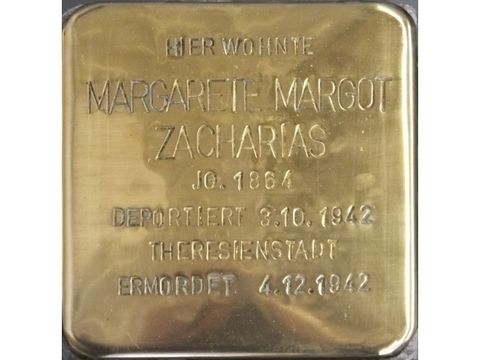 Stolperstein Margarete Margot Zacharias (Bild: Stolpersteine-Initiative CW, Hupka)
