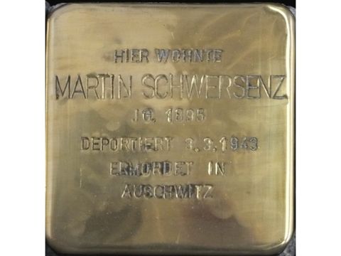 Stolperstein Martin Schwersenz (Bild: Stolpersteine-Initiative CW, Hupka)