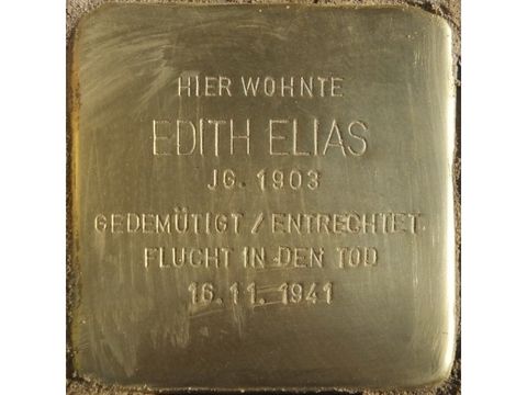 Stolperstein Edith Elias (Bild: Stolpersteine-Initiative CW, Hupka)