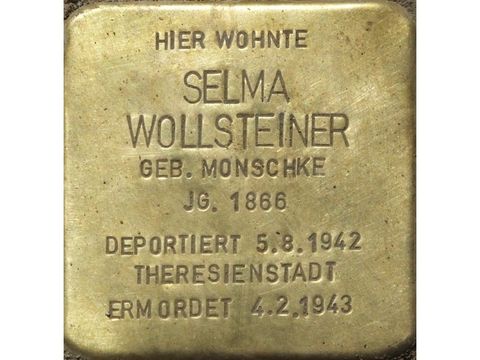 Stolperstein Selma Wollsteiner (Bild: Stolpersteine-Initiative CW, Hupka)