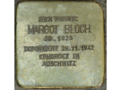 Stolperstein Margot Bloch (Bild: Stolpersteine-Initiative CW, Hupka)