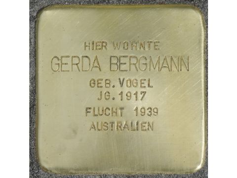 Stolperstein Gerda Bergmann (Bild: Stolpersteine-Initiative CW, Hupka)