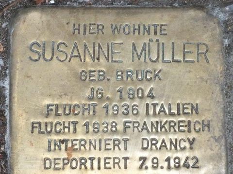 Stolperstein Susanne Müller (Bild: Stolpersteine-Initiative CW, Hupka)