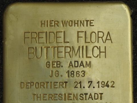 Stolperstein Freidel Flora Buttermilch (Bild: Stolpersteine-Initiative CW)