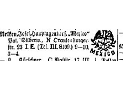 Telefonbucheintrag Fritz Nelken
