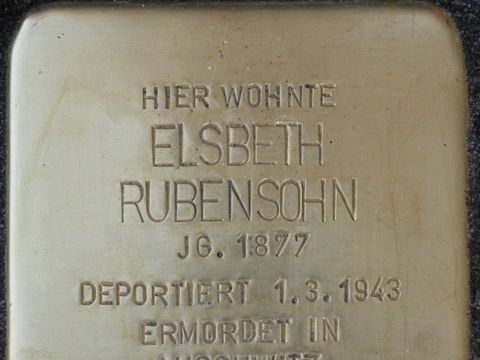 Stolperstein Elsbeth Rubensohn (Bild: Stolpersteine-Initiative CW, Hupka)