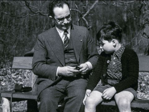 Carl Klingelhöfer und Sohn Hans-Joachim