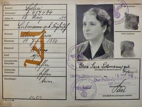 Clara Liebmann Judenkennkarte