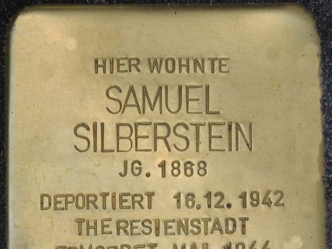 Stolpertein Samuel Silberstein (Bild: Stolpersteine-Initiative Charlottenburg-Wilmersdorf)