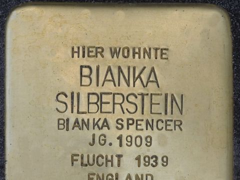Stolperstein Bianka Silberstein (Bild: Stolpertein-Initiative Charlottenburg-Wilmersdorf)
