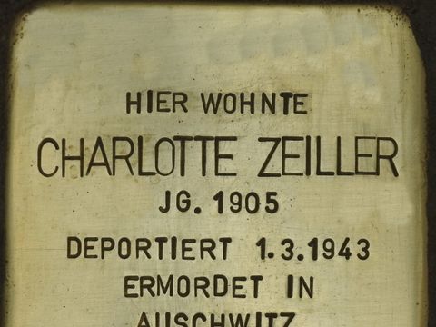 Stolperstein Charlotte Zeiller (Bild: Stolperstein-Initiative CW, Hupka)