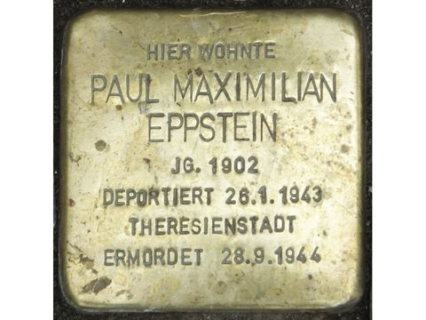 Stolperstein Paul Maximilian Eppstein (Bild: Stolperstein-Initiative CW)