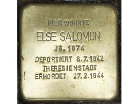 Stolperstein Else Salomon (Bild: Stolperstein-Initiative CW)