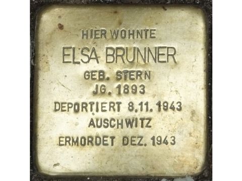 Stolperstein Elsa Brunner (Bild: Stolperstein-Initiative CW)