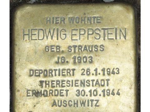 Stolperstein Hedwig Eppstein (Bild: Stolperstein-Initiative CW)