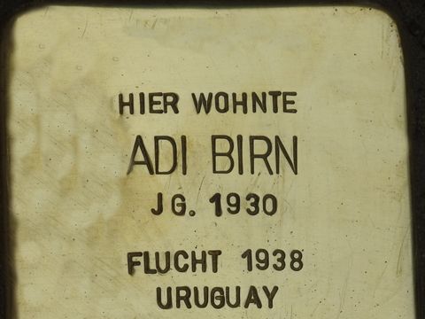 Stolperstein Adi Birn (Bild: Stolperstein-Initiative CW, Hupka)