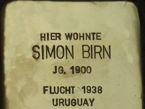 Stolperstein Simon Birn (Bild: Stolperstein-Initiative CW, Hupka)