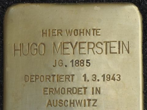 Stolpertein Hugo Meyerstein (Bild: Stolpersteine-Initiative CW)
