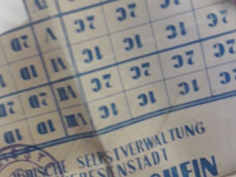 Theresienstadt Essensbezugsscheine neu (Bild: Entschädigungsakte)