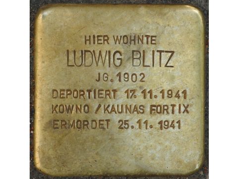 Stolperstein für Ludwig Blitz