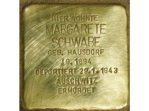 Stolperstein für Margarete Schwabe