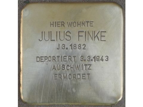 Stolperstein für Julius Finke