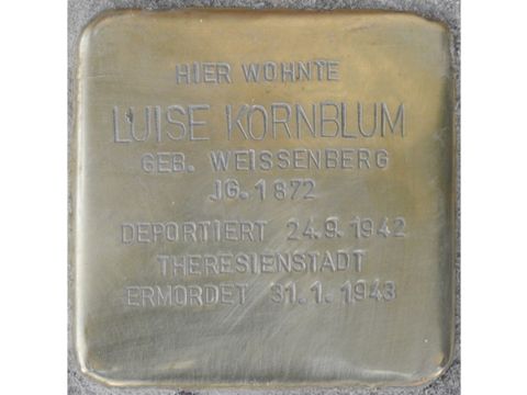 Stolperstein für Luise Kornblum