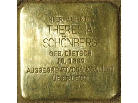Stolperstein für Theresia Schönberg
