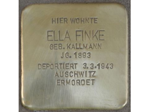 Stolperstein für Ella Finke