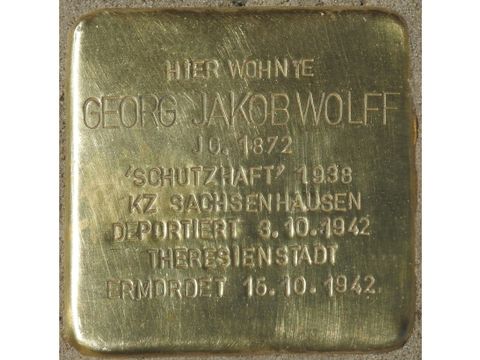 Stolperstein für Georg Jakob Wolff, Joachimsthaler Straße 5
