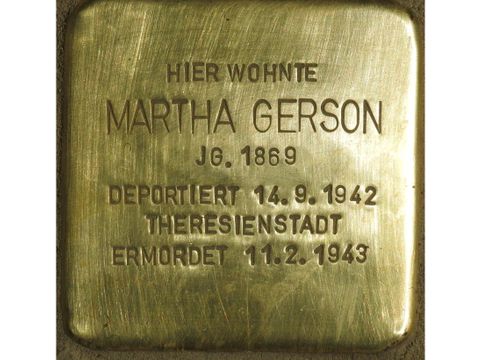 Stolperstein für Martha Gerson