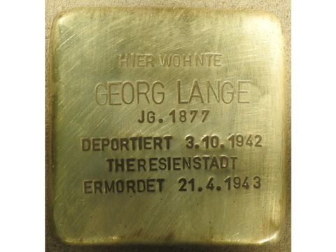 Stolperstein für Georg Lange