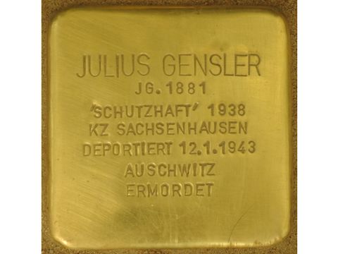Stolperstein für Julius Gensler