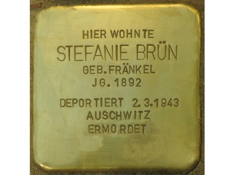 Stolperstein für Stefanie Brün