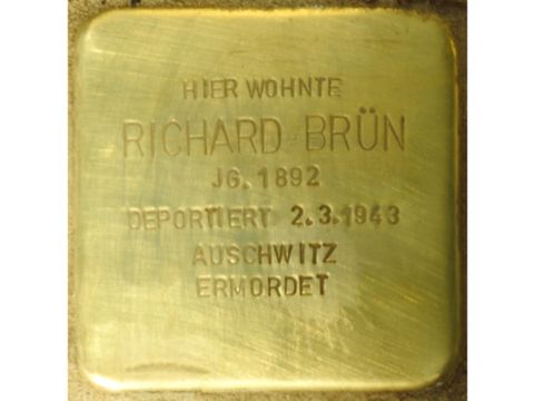 Stolperstein für Richard Brün