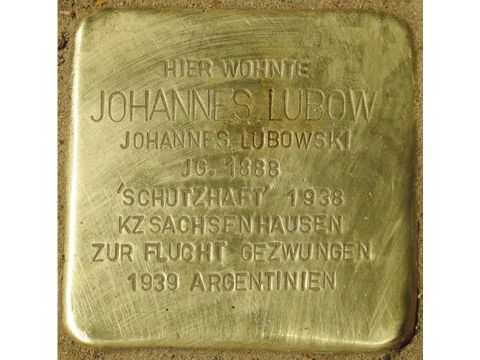 Stolperstein für Johannes Lubow, Johannes Lubowski