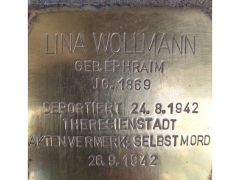 Stolperstein für Lina Wollmann