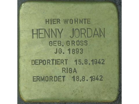 Stolperstein für Henny Jordan