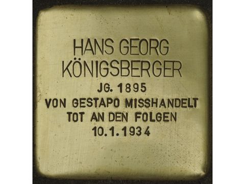 Stolperstein Hans Georg Königsberger