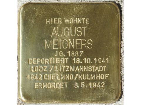Stolperstein August Meigners