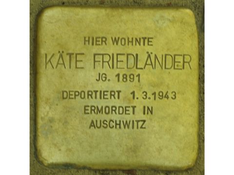 Stolperstein Käte Friedländer