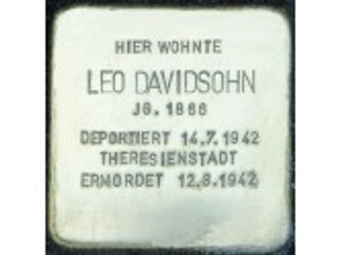 Stolperstein Leo Davidsohn (Bild: H.-J. Hupka)