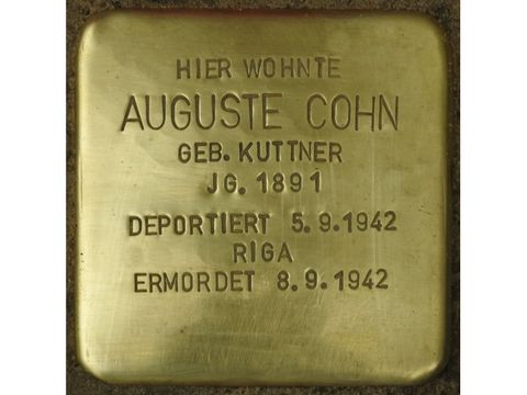 Bredtschneiderstraße 10_Auguste Cohn