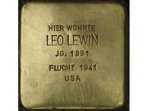 Stolperstein für Leo Lewin