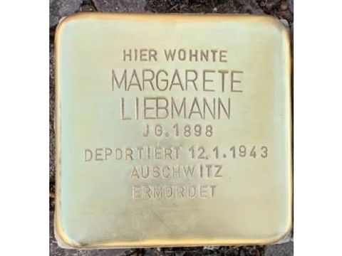 Stolperstein für Margarete Liebmann