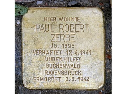 Stolperstein für Paul Robert Zerbe