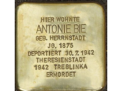 Stolperstein Antonie Bie