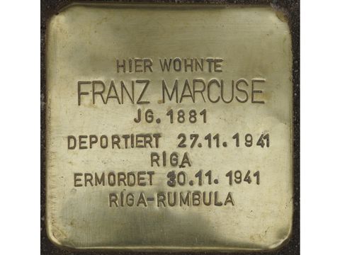 Lietzenburger Str. 72 Franz Marcuse